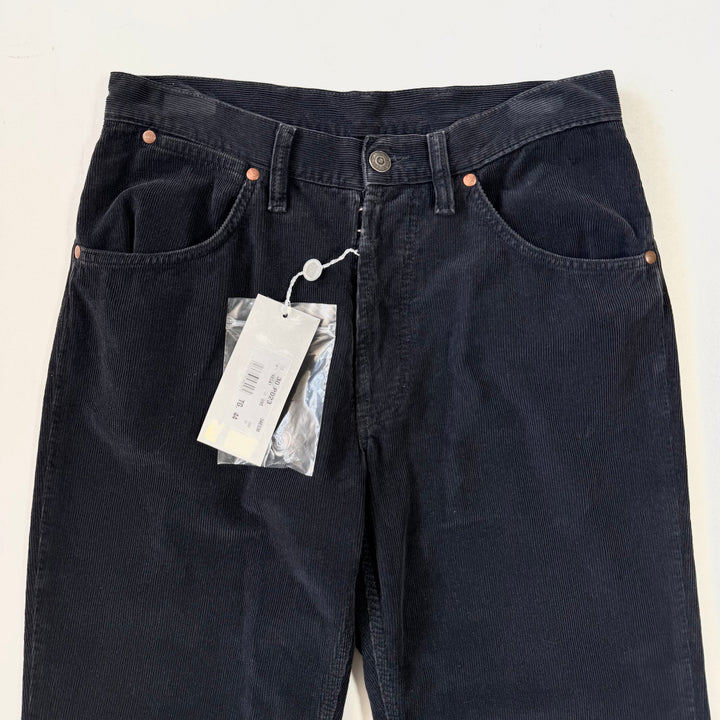 AW2005 Martin Margiela Navy Cotton Corduroy Relaxed Straight Pants