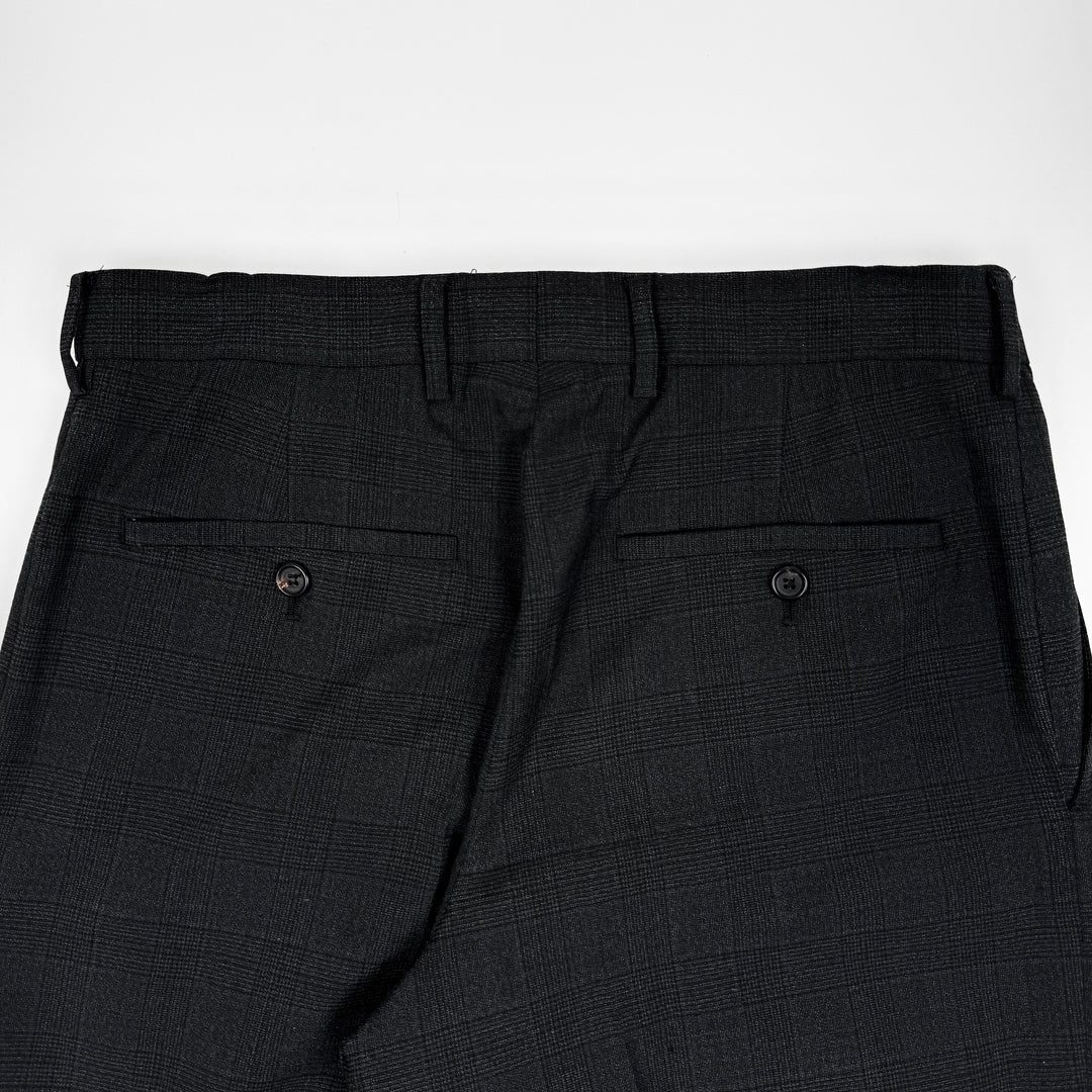 Miu Miu 2022 Checkered Prince Of Wales Pleated Fine Wool Pants