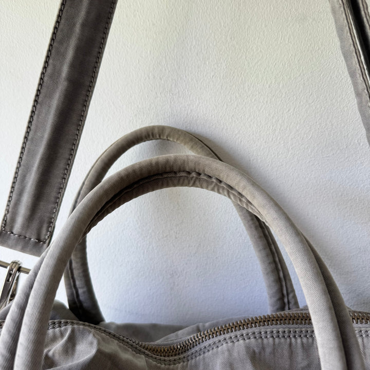 Martin Margiela 2010 Gray Cotton Canvas Crossbody Sailor Bag
