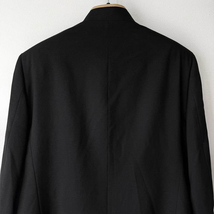 Saint Laurent SS2015 Psych Rock Black Wool Naval Officer Jacket