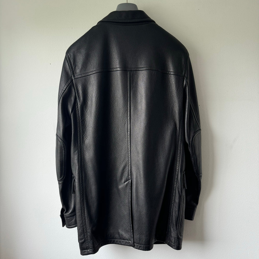 Prada 2000's Mainline Deer Leather Overcoat
