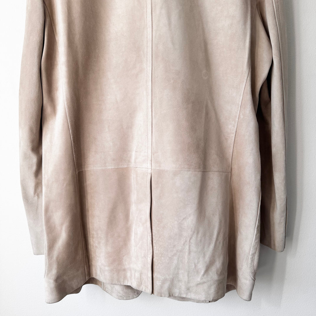 Gucci SS2005 Sand Beige Suede Leather Blazer Jacket