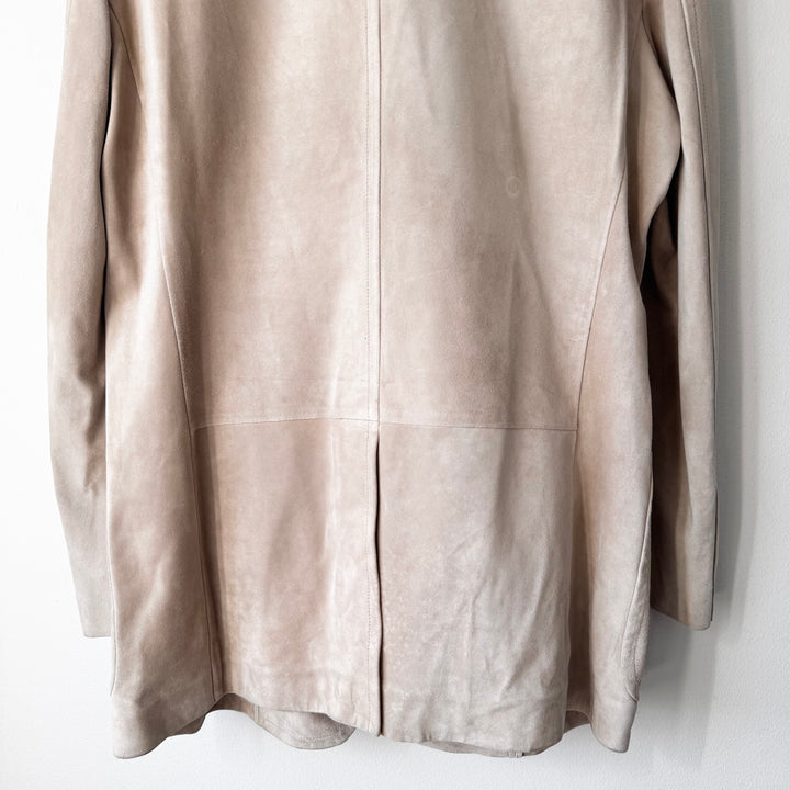 Gucci SS2005 Sand Beige Suede Leather Blazer Jacket