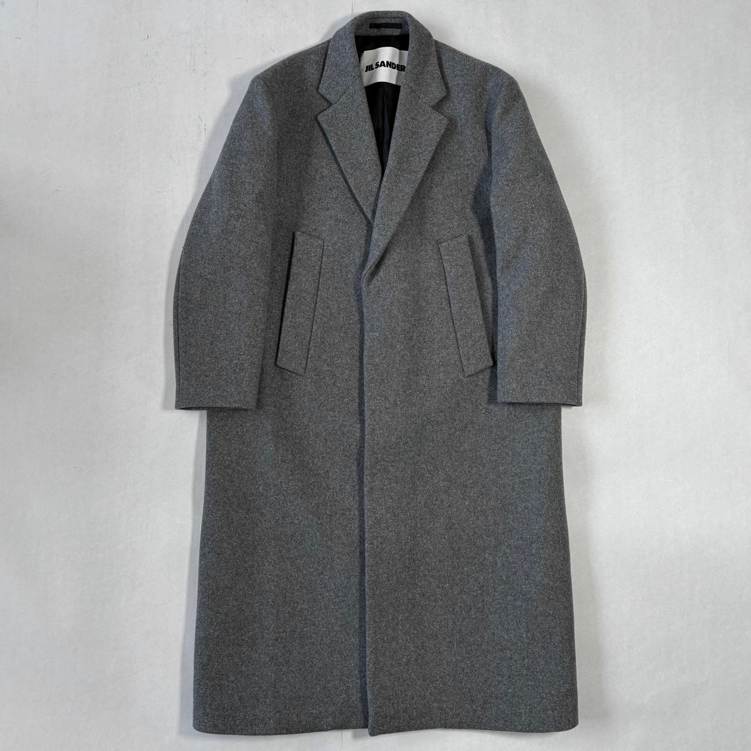 Jil Sander FW2023 Oversized Long Gray Wool Coat