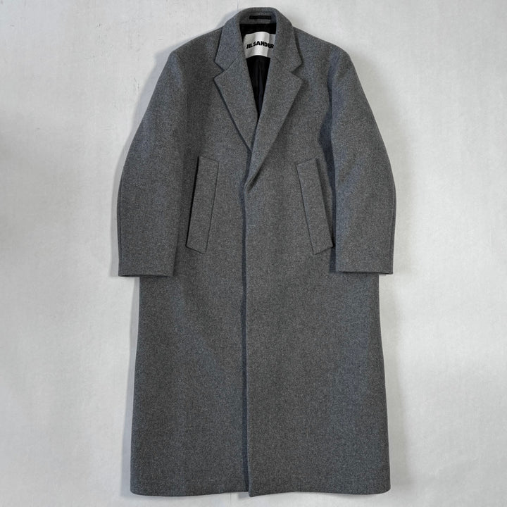 Jil Sander FW2023 Oversized Long Gray Wool Coat