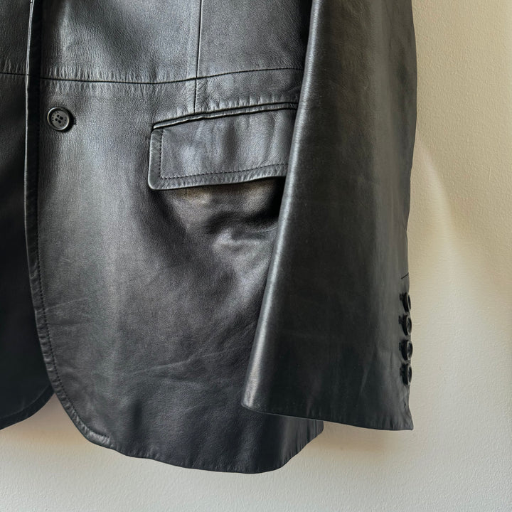 Prada 90's Mainline Lamb Leather Blazer Jacket