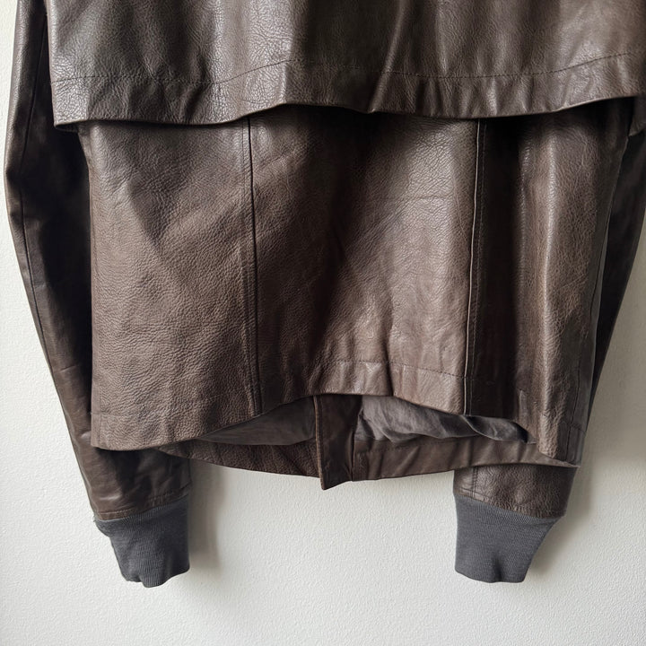 Rick Owens FW2009 Dust Bauhaus Pebbled Calf Leather Jacket
