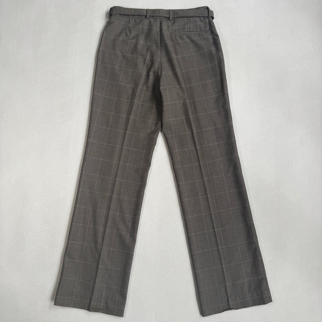 AW2000 Martin Margiela Checkered Gray Wide Leg Pleated Suit Pants