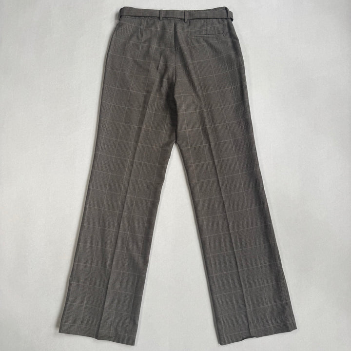 AW2000 Martin Margiela Checkered Gray Wide Leg Pleated Suit Pants