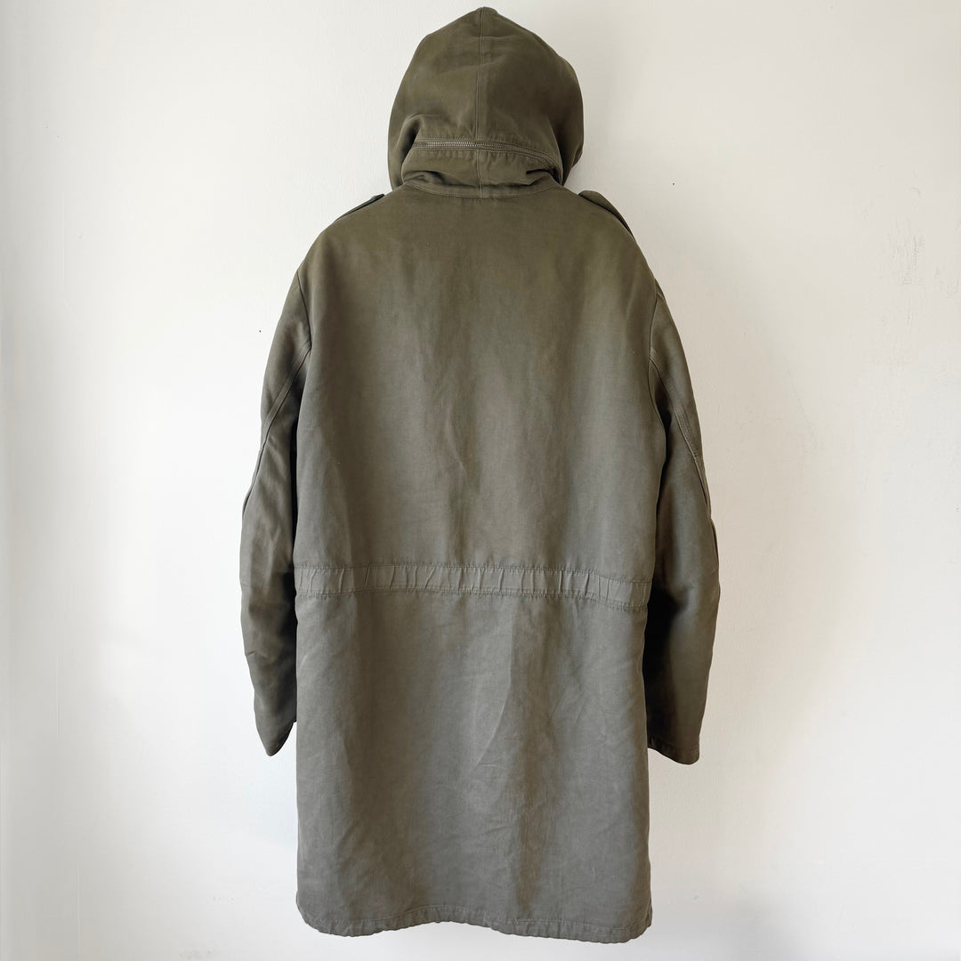 AW2008 Martin Margiela Army Green Fleece Lined Military Parka