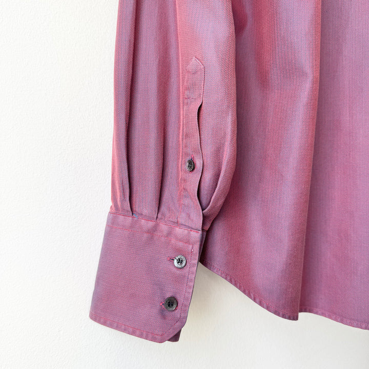 Gucci By Tom Ford SS1998 Iridescent Purple/Red Cotton Button-Up Shirt
