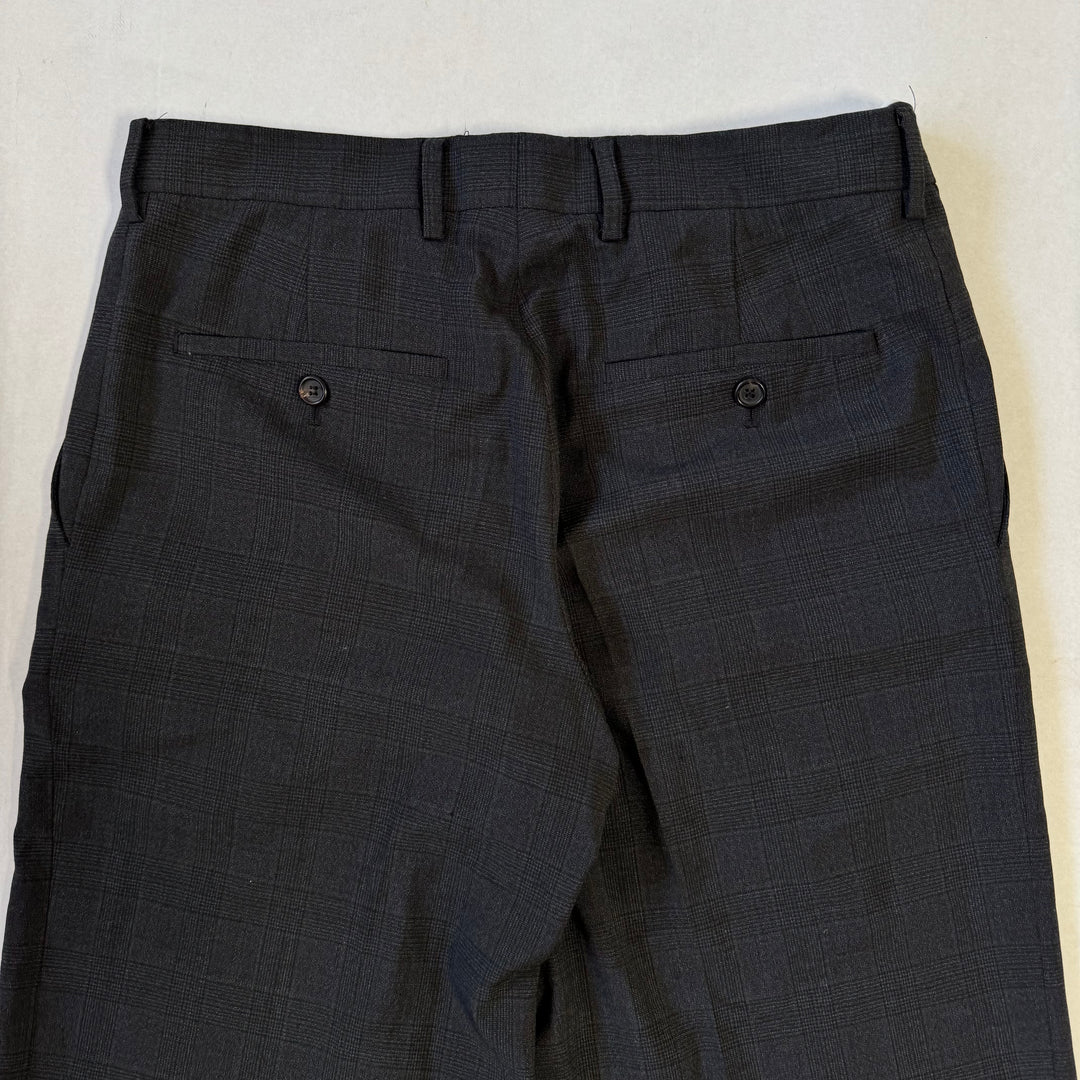 Miu Miu 2022 Checkered Prince Of Wales Pleated Fine Wool Pants