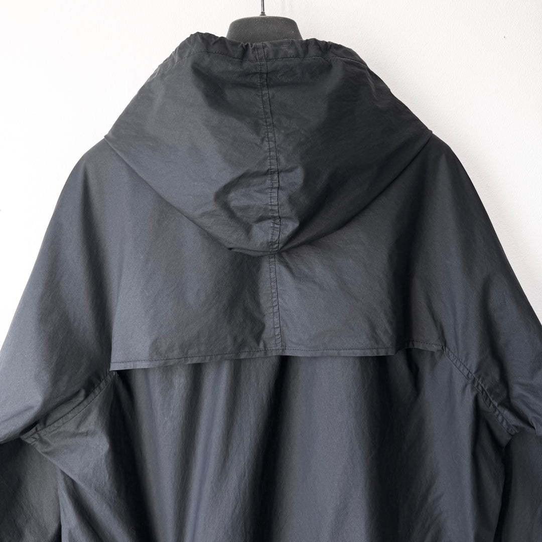 Helmut Lang SS1999 Black Cotton/Polyamide Packable Parachute Anorak