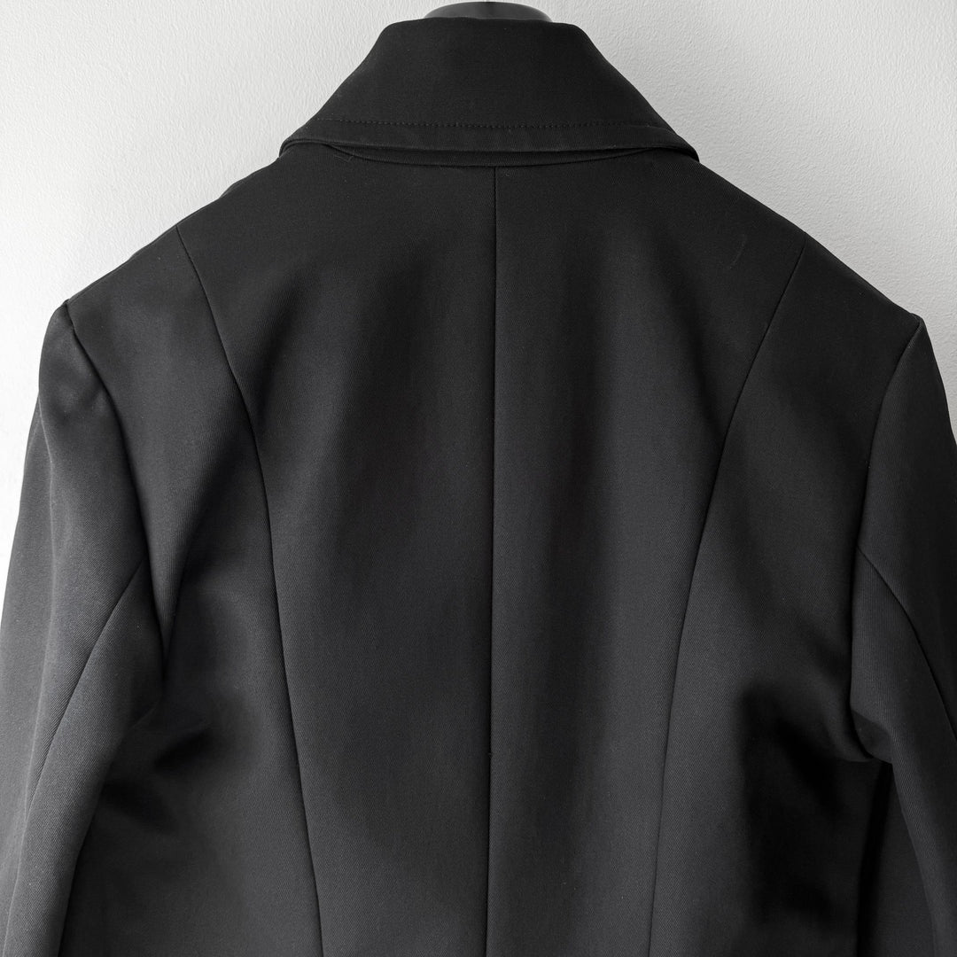 Yves Saint Laurent Rive Gauche By Tom Ford FW2003 Black Cotton Biker Jacket