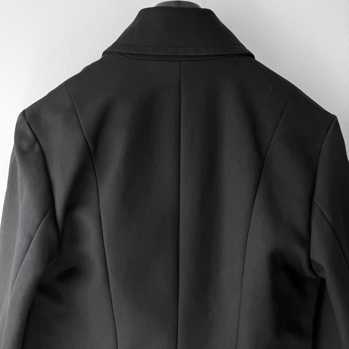 Yves Saint Laurent Rive Gauche By Tom Ford FW2003 Black Cotton Biker Jacket