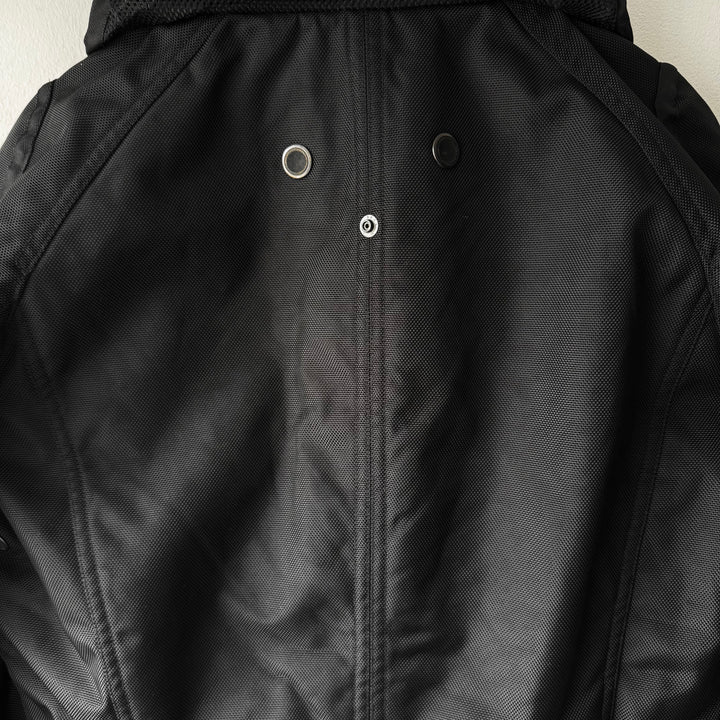 Issey Miyake AW2000 Black Ballistic Nylon X-Ray Cargo Bomber Jacket