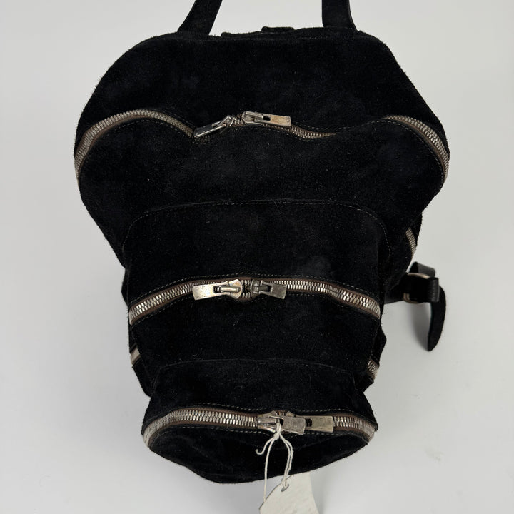 black leather suede backpack Guidi PBD04 Reverse Horse Leather Suede Backpack – Recollected Sweden