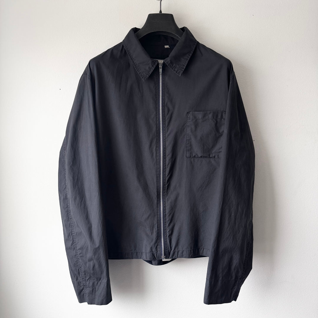 Helmut Lang 1999 Dark Navy 1 Pocket Parachute Zip Blouson Jacket