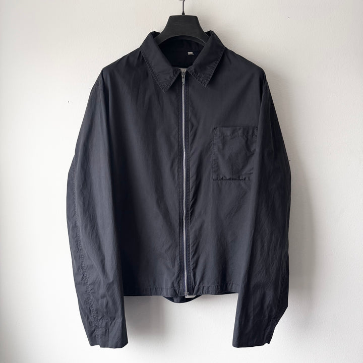 Helmut Lang 1999 Dark Navy 1 Pocket Parachute Zip Blouson Jacket