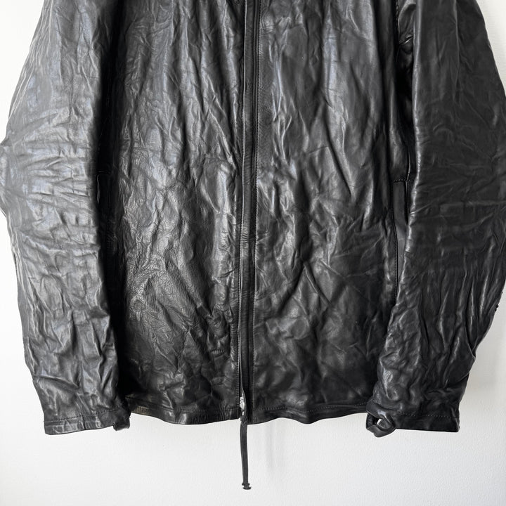 Boris Bidjan Saberi AW2014 Black Horse Leather J2-F251 Jacket