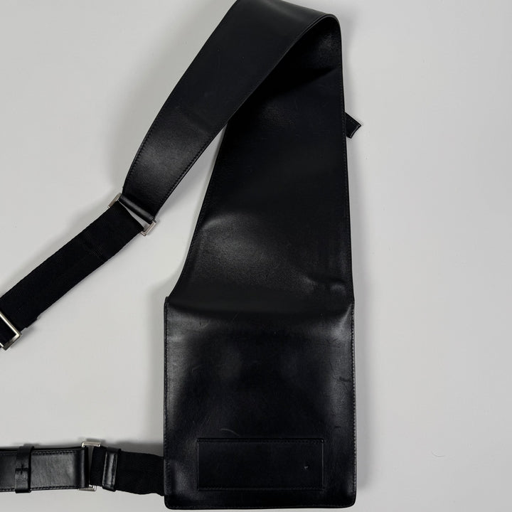 Prada SS1999 Black Leather Crossbody Sling Holster Bag
