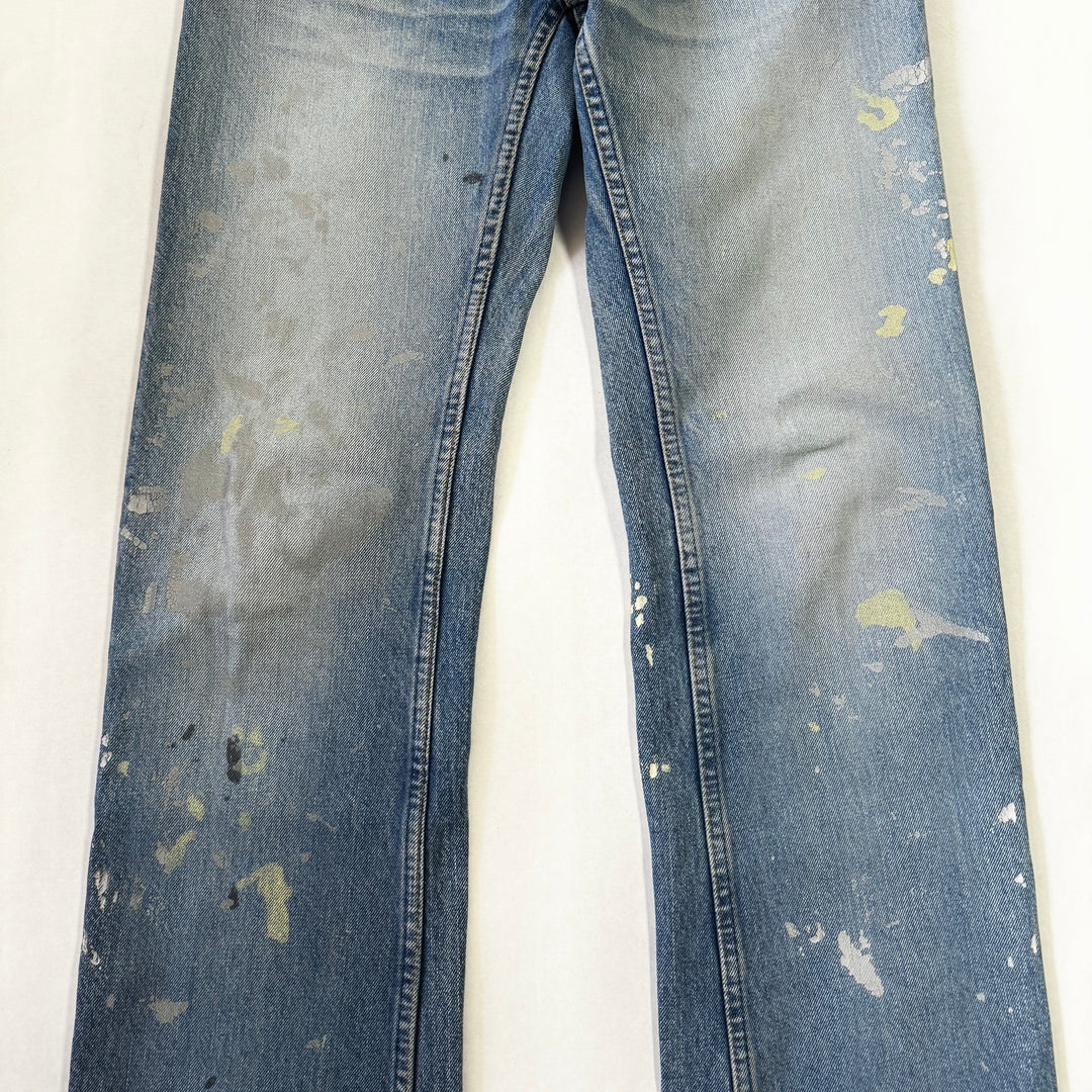 Helmut Lang 1999 Boot Cut Flared Painter Jeans Denim