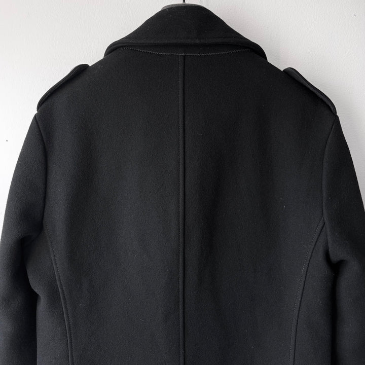 AW2006 Martin Margiela Black Wool Double Breasted Officer Army Coat