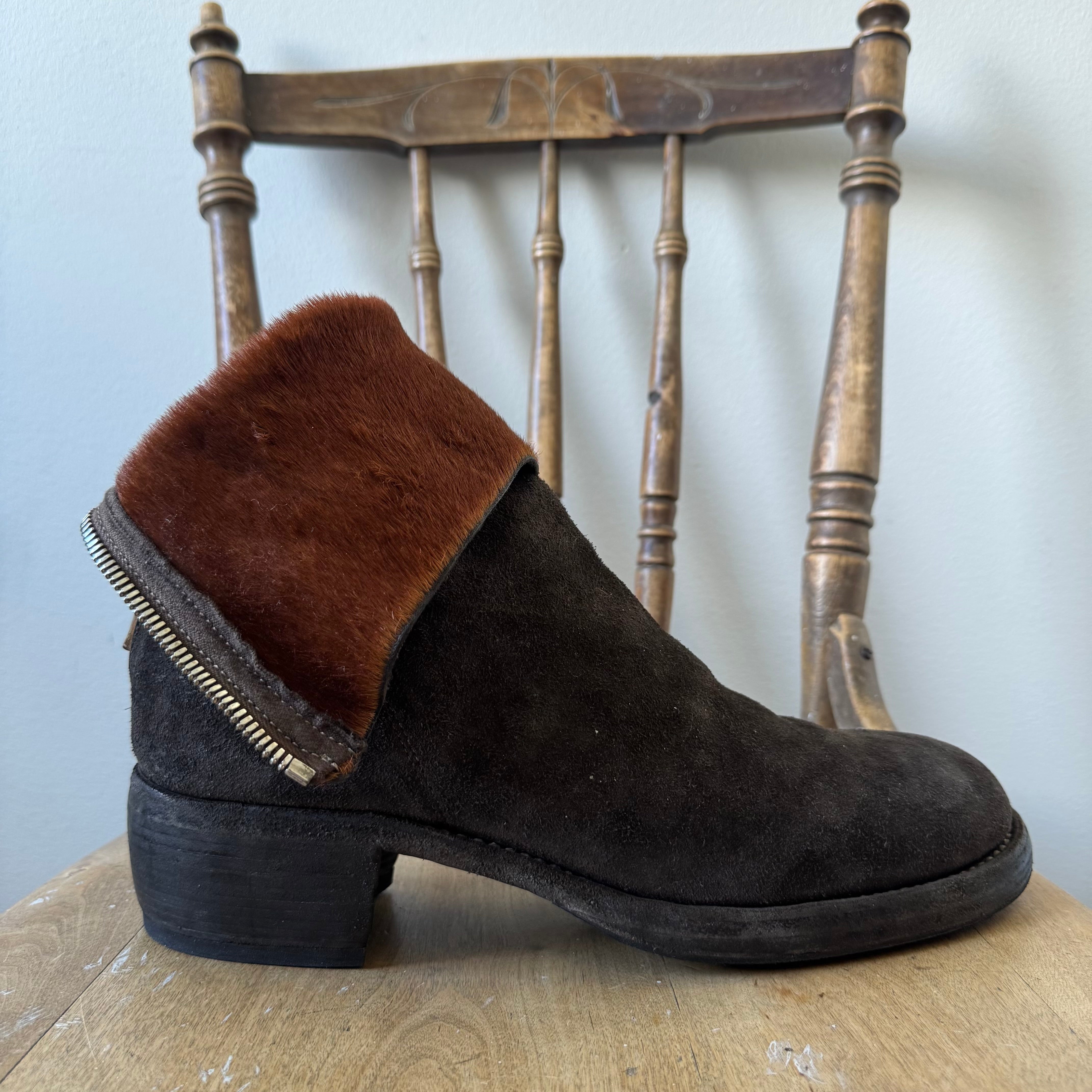 s*u様 guidi suede Back zip boots Guidi 788Z Pony Hair Suede Back Zip Boots – Recollected Sweden