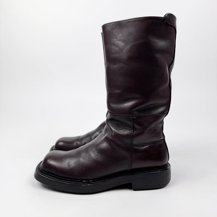Prada FW1999 Brown Leather Riding Boots
