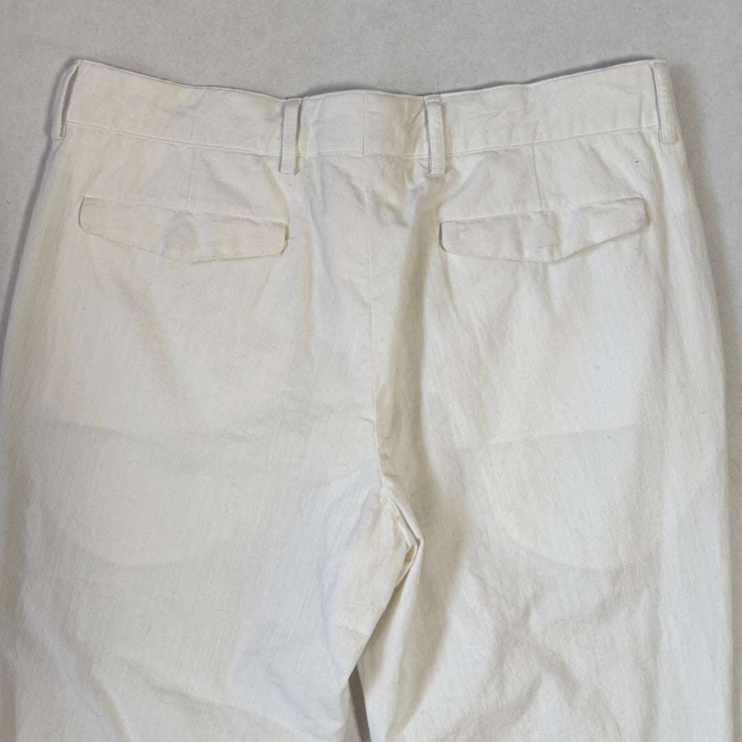 SS2005 Martin Margiela White Cotton Relaxed Straight Pants