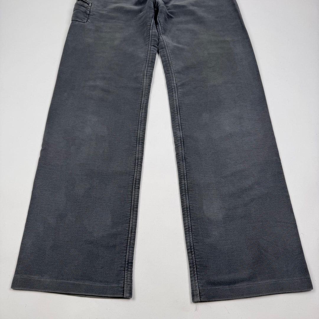 AW2005 Martin Margiela Gray Heavy Moleskin McQueen Pants