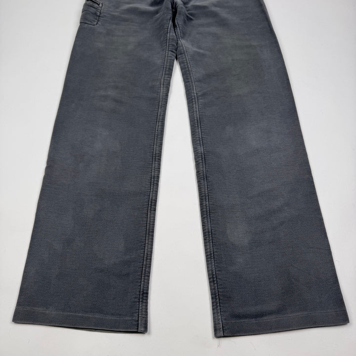 AW2005 Martin Margiela Gray Heavy Moleskin McQueen Pants