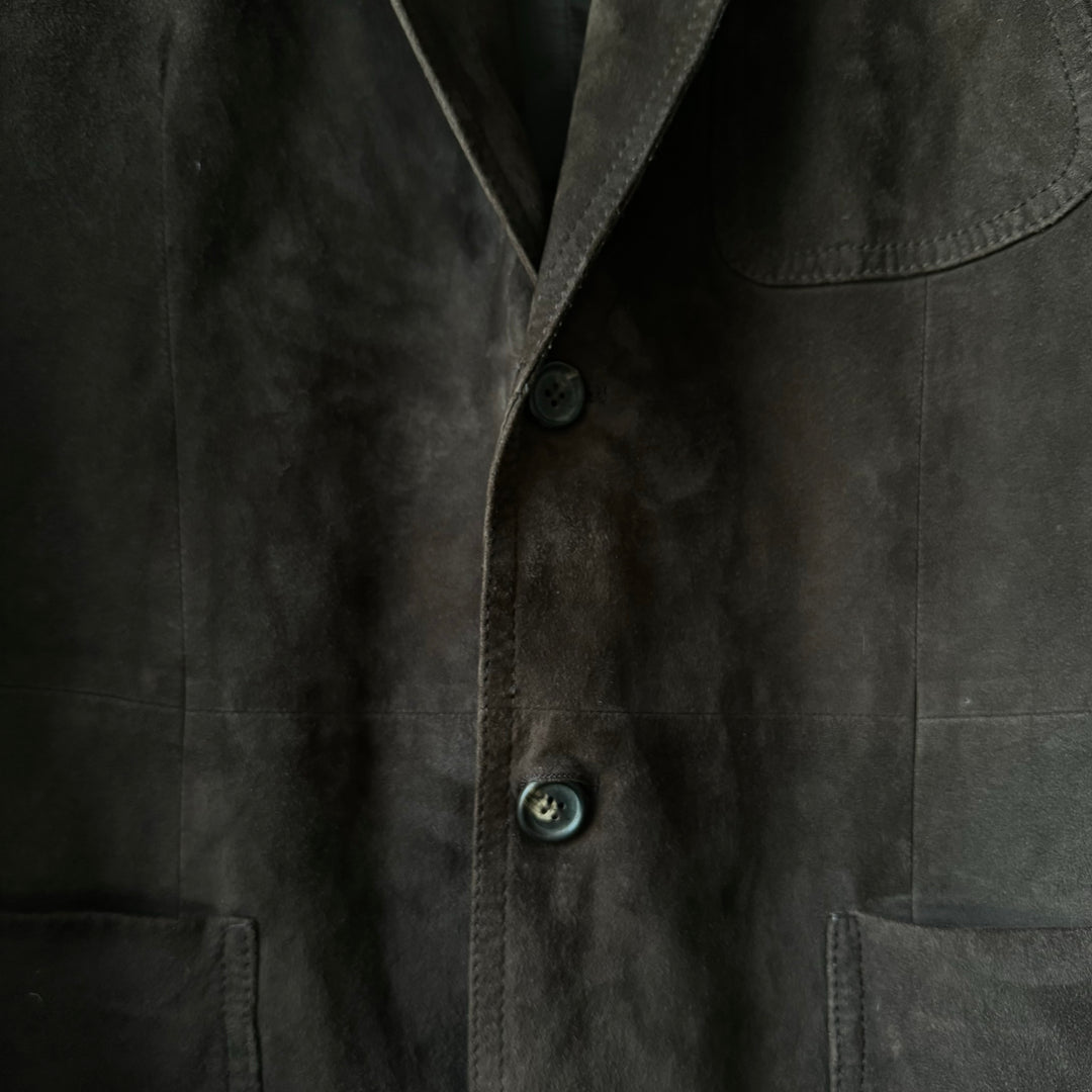 Prada SS2002 Mainline Dark Brown Suede Blazer