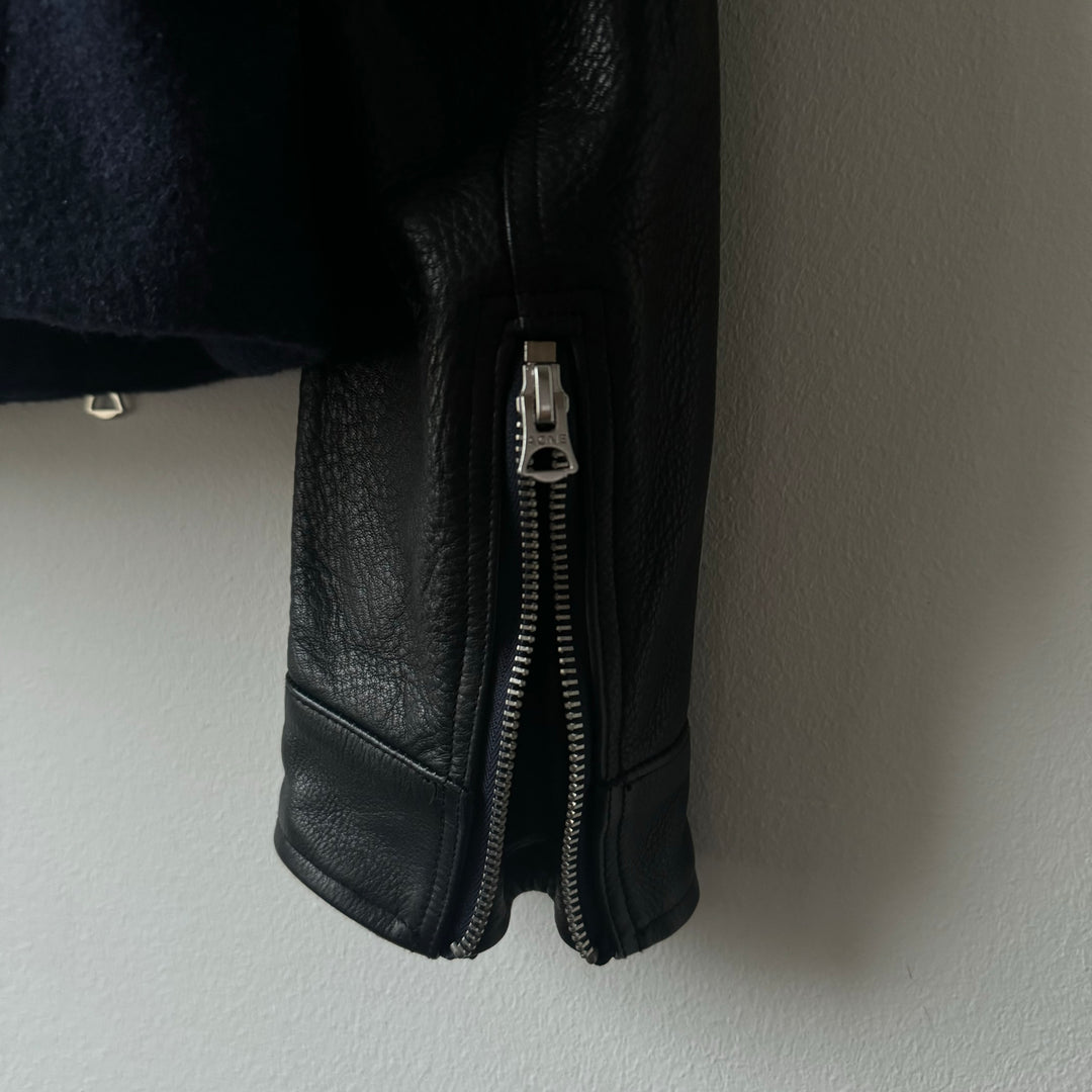 AW2013 Acne Studios Cassady Wool/Leather Biker Jacket