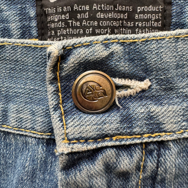 Acne Studios 2000´s Washed Blue Boot-Cut Denim
