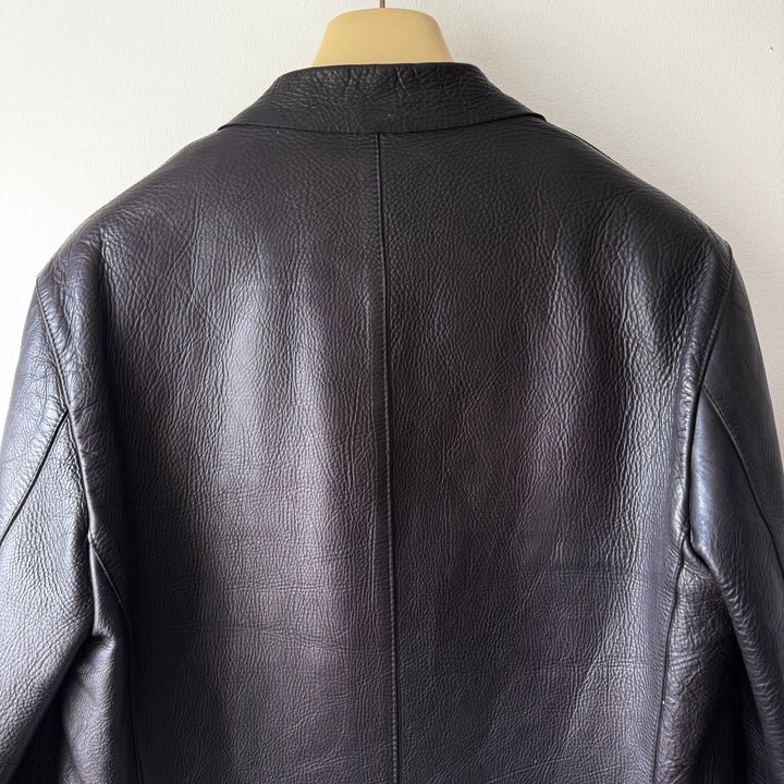 Gucci By Tom Ford FW1998 Brown Leather Blazer Jacket
