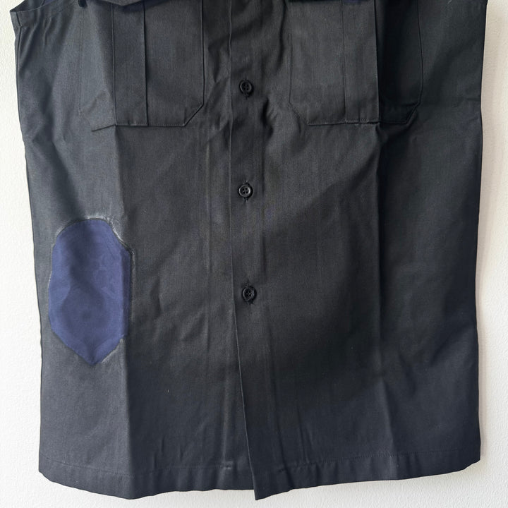 SS2003 Martin Margiela Artisanal Black Painted Officer Vest
