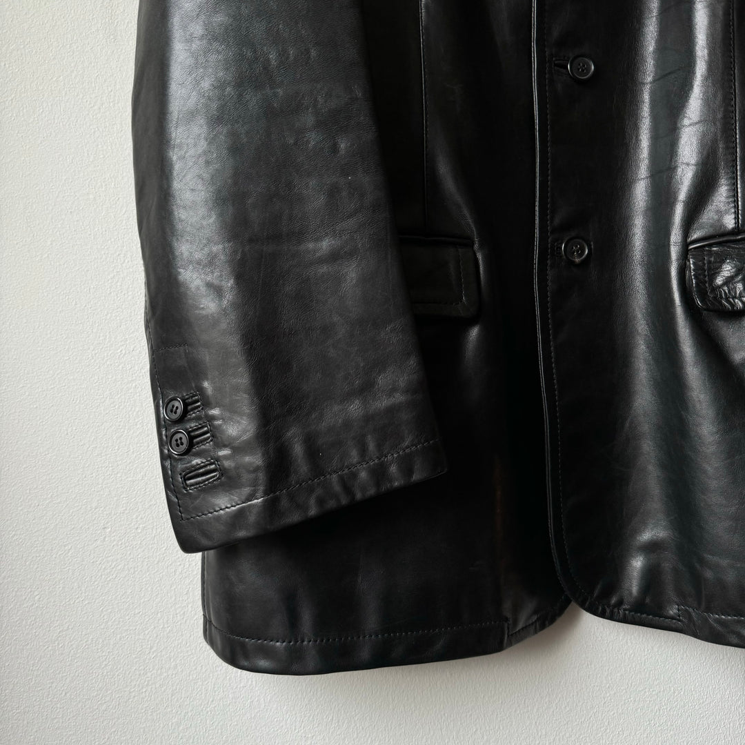 Prada FW1998 Mainline Leather Blazer Jacket