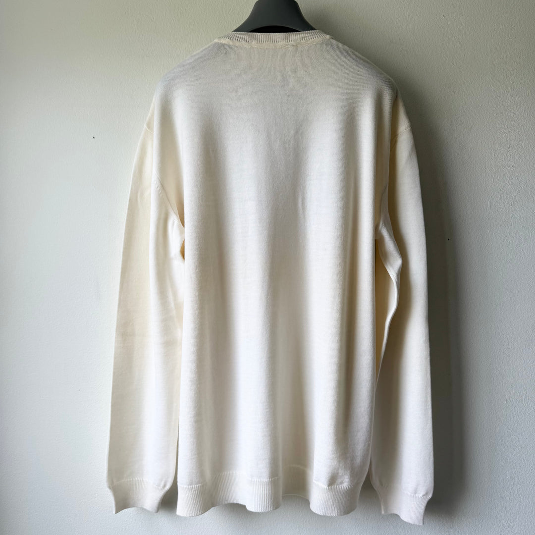 Prada 1990's Fine Wool V-Neck Knit Pullover