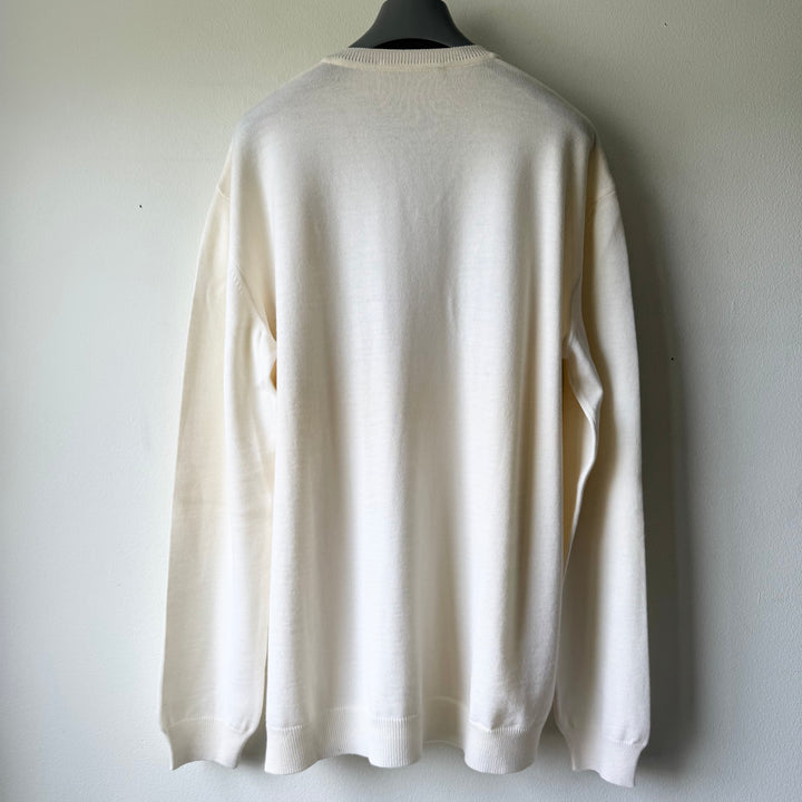 Prada 1990's Fine Wool V-Neck Knit Pullover