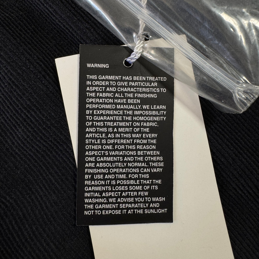 AW2005 Martin Margiela Navy Cotton Corduroy Relaxed Straight Pants