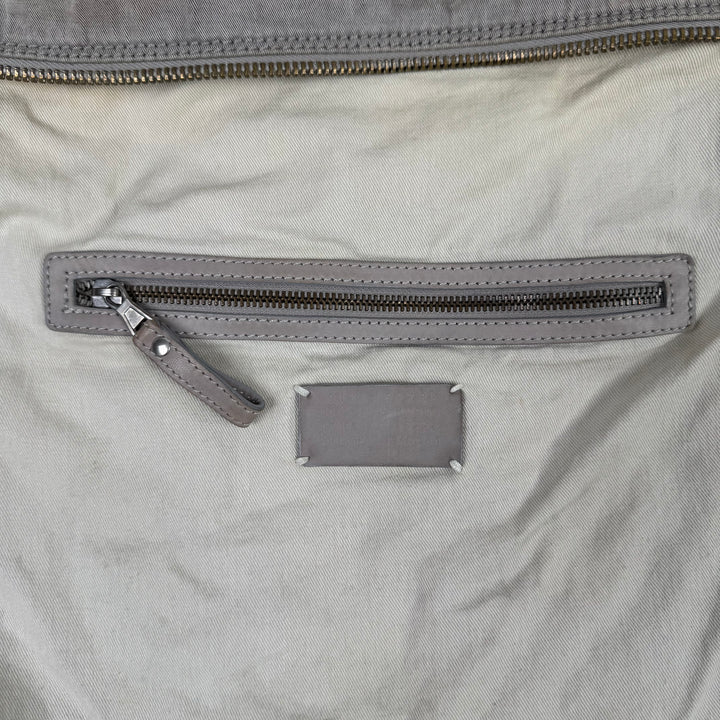 Martin Margiela 2010 Gray Cotton Canvas Crossbody Sailor Bag
