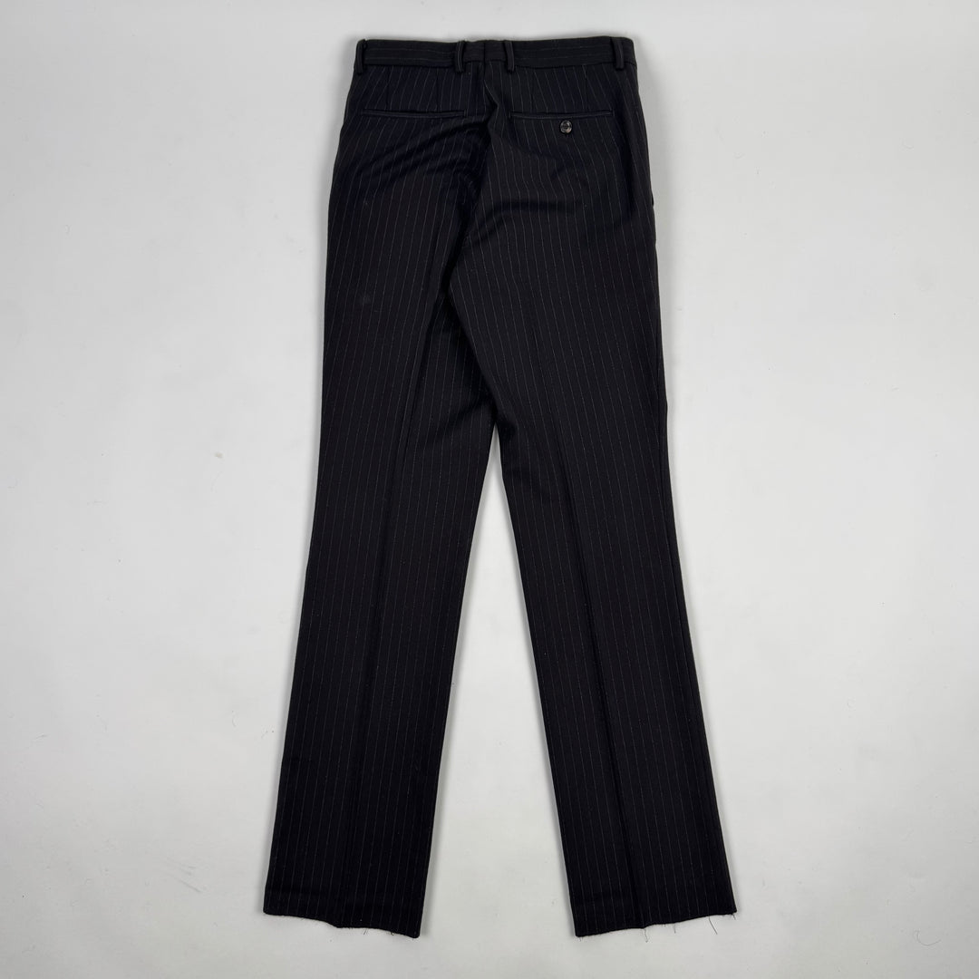 Gucci By Tom Ford 1990’s Gray Pinstripe Tailored Straight Suit Trousers