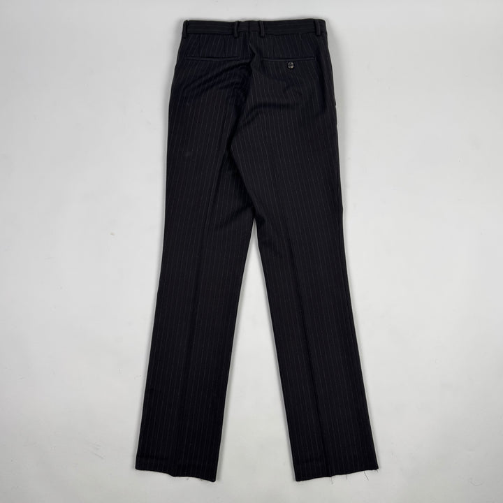 Gucci By Tom Ford 1990’s Gray Pinstripe Tailored Straight Suit Trousers