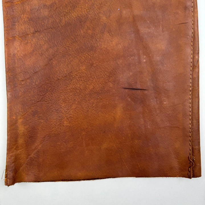 AW2001 Martin Margiela Raw Cowhide Brown Leather McQueen Cargo Pants
