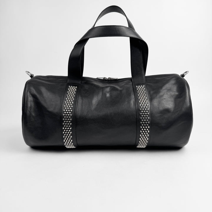 Saint Laurent By Hedi Slimane FW2014 Black Studded Leather Weekender Gym Bag