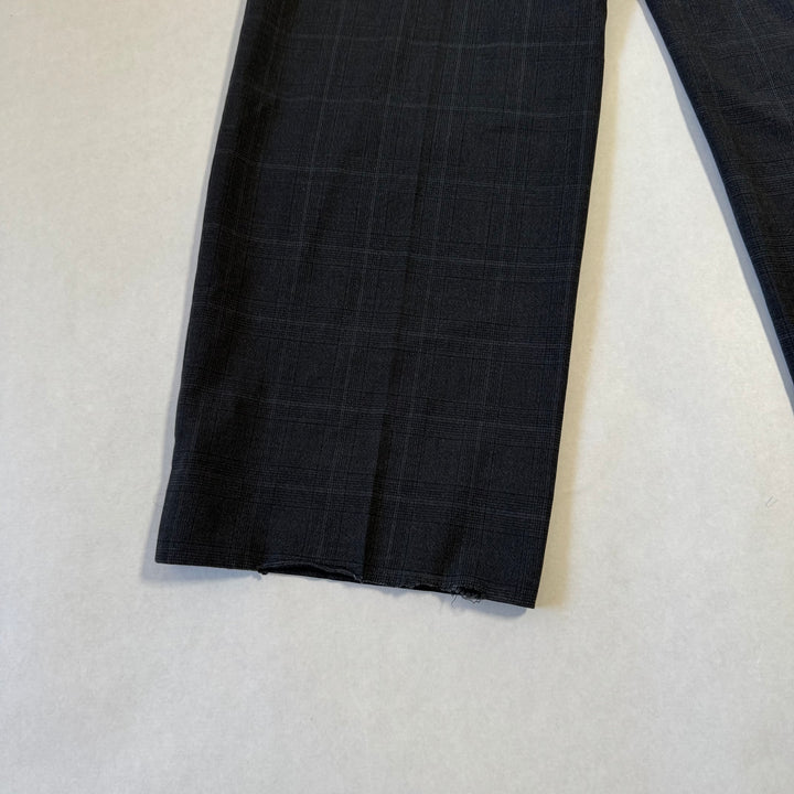 Miu Miu 2022 Checkered Prince Of Wales Pleated Fine Wool Pants