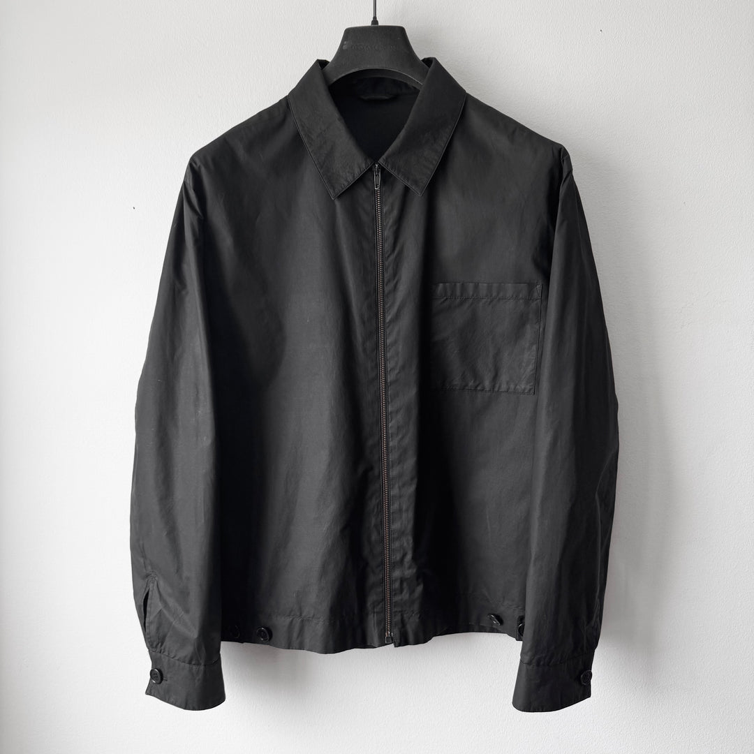 Helmut Lang SS1996 Black Cotton/Spandex 1-Pocket Blouson Jacket