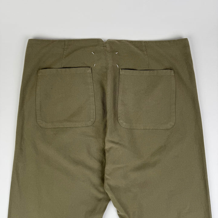 AW2007 Martin Margiela Army Green Wool/Cotton McQueen Pants