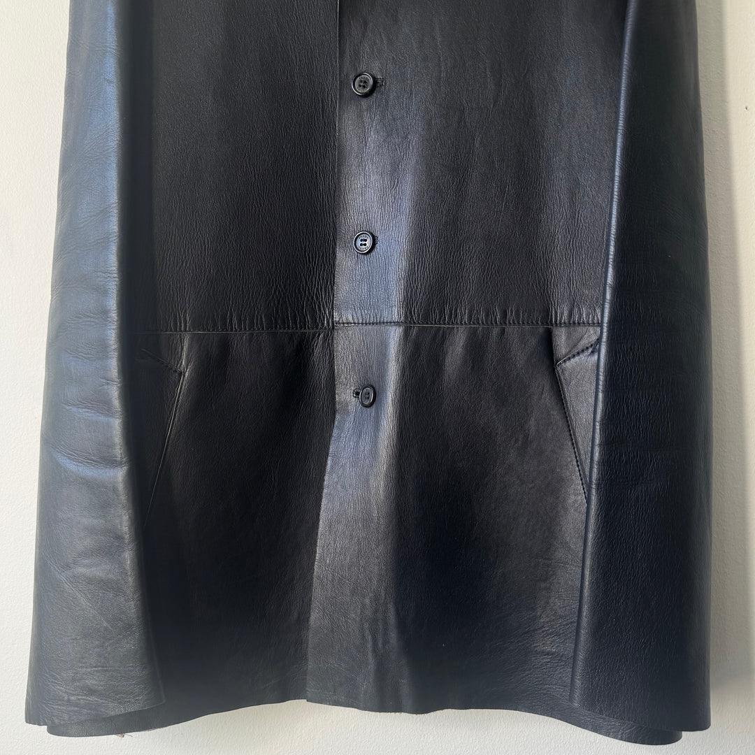 Prada 90’s Button Up Leather Jacket